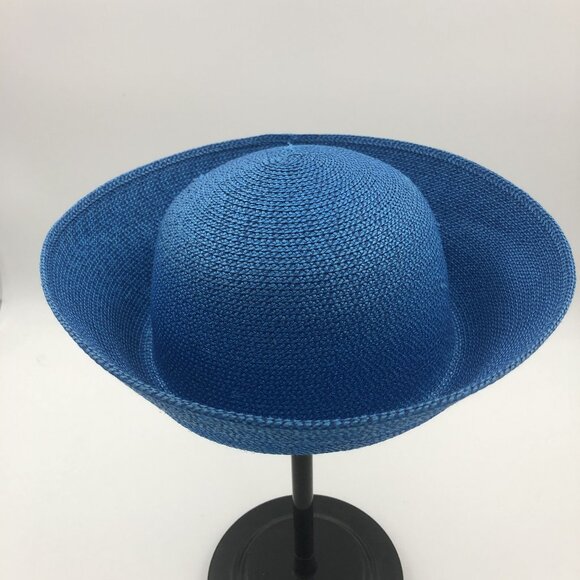 Vintage Blue Cloche Hat 100% Polypropylene | Made in Taiwan | Coastal Grandma main image 10